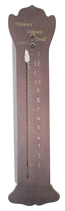 The Horolovar Co's "Mouse Clock". A contemporary version of the early mouse clock made by Dungan &amp; Klump. — Antique Clocks Price Guide