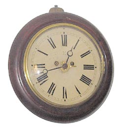 Hamburg-American Clock Co, round gallery, ca 1900. — Antique Clocks Price Guide