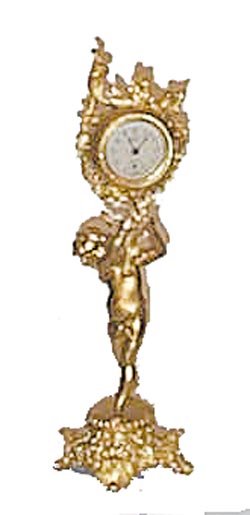 Novelty clock, 12 inch metal case. — Antique Clocks Price Guide