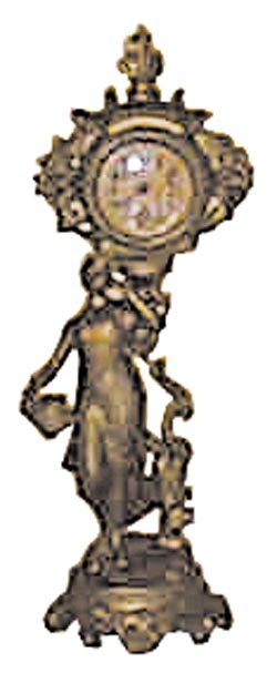 Ansonia Clock Co. novelty, "Marcela", ca 1914. — Antique Clocks Price Guide