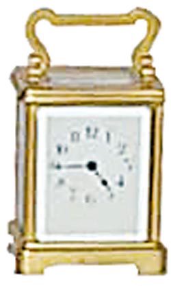 French carriage clock, unsigned, 8 day time only, and running. — Antique Clocks Price Guide