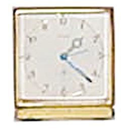 LeCoultre desk clock, with alarm. — Antique Clocks Price Guide