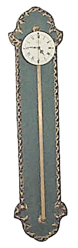 Reproduction German gravity clock, runs by its own weight. — Antique Clocks Price Guide