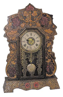 Wm. L. Gilbert Clock Co. mantle clock, one of the clocks in their, "Navy Set", ca 1901. This one is "No. 27". — Antique Clocks Price Guide