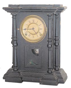 E. Ingraham &amp; Co. enameled wood cased parlor clock, "Bristol", ca 1881. — Antique Clocks Price Guide