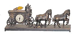 United "Horse &amp; Carriage", clock. — Antique Clocks Price Guide