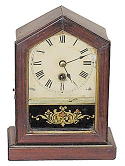 English miniature shelf clock. — Antique Clocks Price Guide
