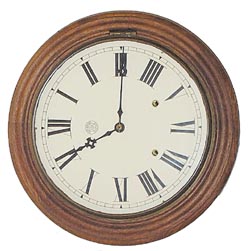 New Haven Clock Co. gallery clock, ca 1895. — Antique Clocks Price Guide