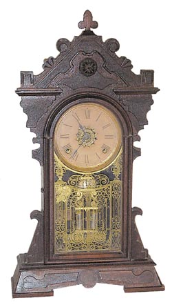 Ansonia Clock Co. parlor clock, "Lowell", ca 1886. — Antique Clocks Price Guide