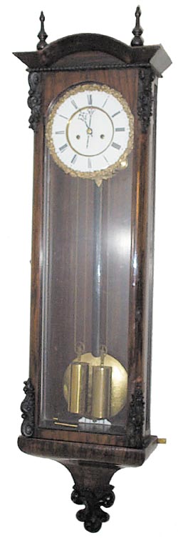 Vienna 2 weight, Late Biedermeier style, ca 1840-1850. — Antique Clocks Price Guide