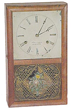 Smith &amp; Goodrich, Bristol Conn. Box clock, ca 1850. — Antique Clocks Price Guide