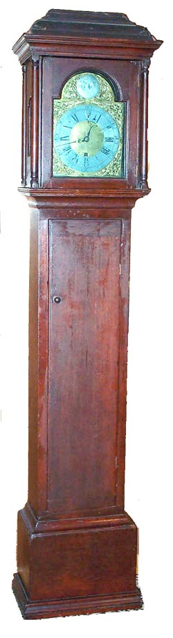 Early American Tall Clock, by Nicholas Blaisdell, 1743-1800. — Antique Clocks Price Guide