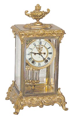 Ansonia Clock Co. crystal regulator, "Crown", ca 1914. — Antique Clocks Price Guide
