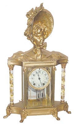 Seth Thomas crystal regulator, "Empire No. 31", ca 1909. — Antique Clocks Price Guide