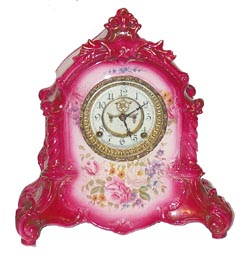 Ansonia Clock Co. Royal Bonn case, "La Verdon", ca 1901. — Antique Clocks Price Guide