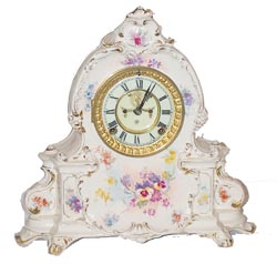 Ansonia Clock Co. Royal Bonn case, "La Manche", ca 1904. — Antique Clocks Price Guide