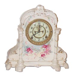 Ansonia Clock Co. Royal Bonn clock, "No. 500", ca early 1900's. — Antique Clocks Price Guide