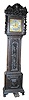 English carved tall case clock, ca 1720.