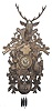 The Schneider Cuckoo Clocks Co. massive cuckoo clock, eight day, time and strike, with a music box.