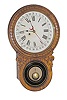 Seth Thomas wall clock, drop, calendar.