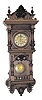 "Mann", German wall regulator in the Alt Deutch style, beautifully cleaned and polished.