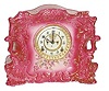 Ansonia Clock Co. Royal Bonn porcelain clock, "Relay", ca 1904.