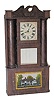Rare "Hollow Column" column and splat clock, Austin Chittendon, Lexington, Mass, c. 1831-37