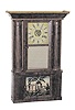 Miniature or Empire style Hollow Column shelf clock; H. Welton & Co., Terryville, Conn, ca 1839-1845