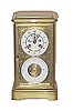 Rare French crystal regulator with Aneroid Barometer.