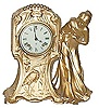 Ansonia Clock Co. novelty statue clock, "Girl and Swan".