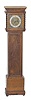 English miniature grandfather clock, 24 1/2 inches high.