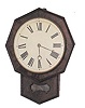 Chauncey Jerome, short drop, hanging clock.