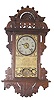 Seth Thomas Clock Co. wall clock, ca 1900. Called the "Eclipse" and "Balltop",