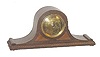 Seth Thomas mantle clock, walnut case with two tone trim on front,
