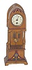 Hamburg-American Clock Factory's miniature Grandfather clock, ca 1900.