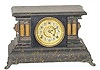 Gilbert Clock Co. marbleized wood case, the "Thrush", ca 1904.