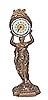 Ansonia Clock Co., novelty clock, "Aurora", ca 1904.