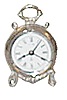 Gustav Becker alarm clock, SN 504431, ca 1886.