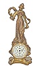 New Haven Clock Co. metal cased mantle clock, "Serpentine", ca 1906.