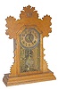 E. Ingraham Clock Co. mantle clock, one of their "Flower" line, this one is the "Violet", ca 1896.