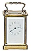 French carriage clock, 8 day, time only, running.