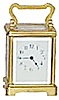 French carriage clock, unsigned, 8 day time only, and running.