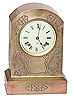 Ansonia Clock Co., metal cased mantle clock, "Blenheim", ca 1910.