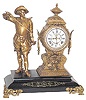 Ansonia Clock Co. figure clock, "Don Caesar", ca 1894.