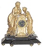 French statue on a black onyx base.