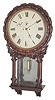 English carved wall clock by, "Jas. Sagar, Blackborn", c. early 1800's.
