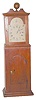 Maine Shelf Clock, ca 1810, attributed to Paul Rogers of Berwich, Maine, and made in the style of the more expensive Massachusetts shelf clocks of that period.