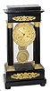 French 4 column Empire style mantle clock, ca 1880's.