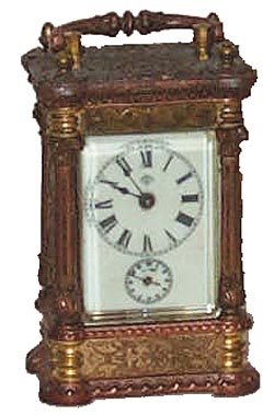 Ansonia Clock Co. carriage clock, "Star", ca 1904. — Antique Clocks Price Guide