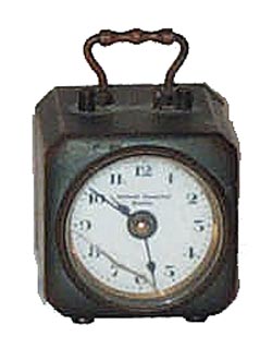 A pair of miniature German alarm clocks. — Antique Clocks Price Guide